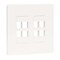 Tripp Lite Keystone Wall Plate 8-Port Cat N080-208 - alternate 2